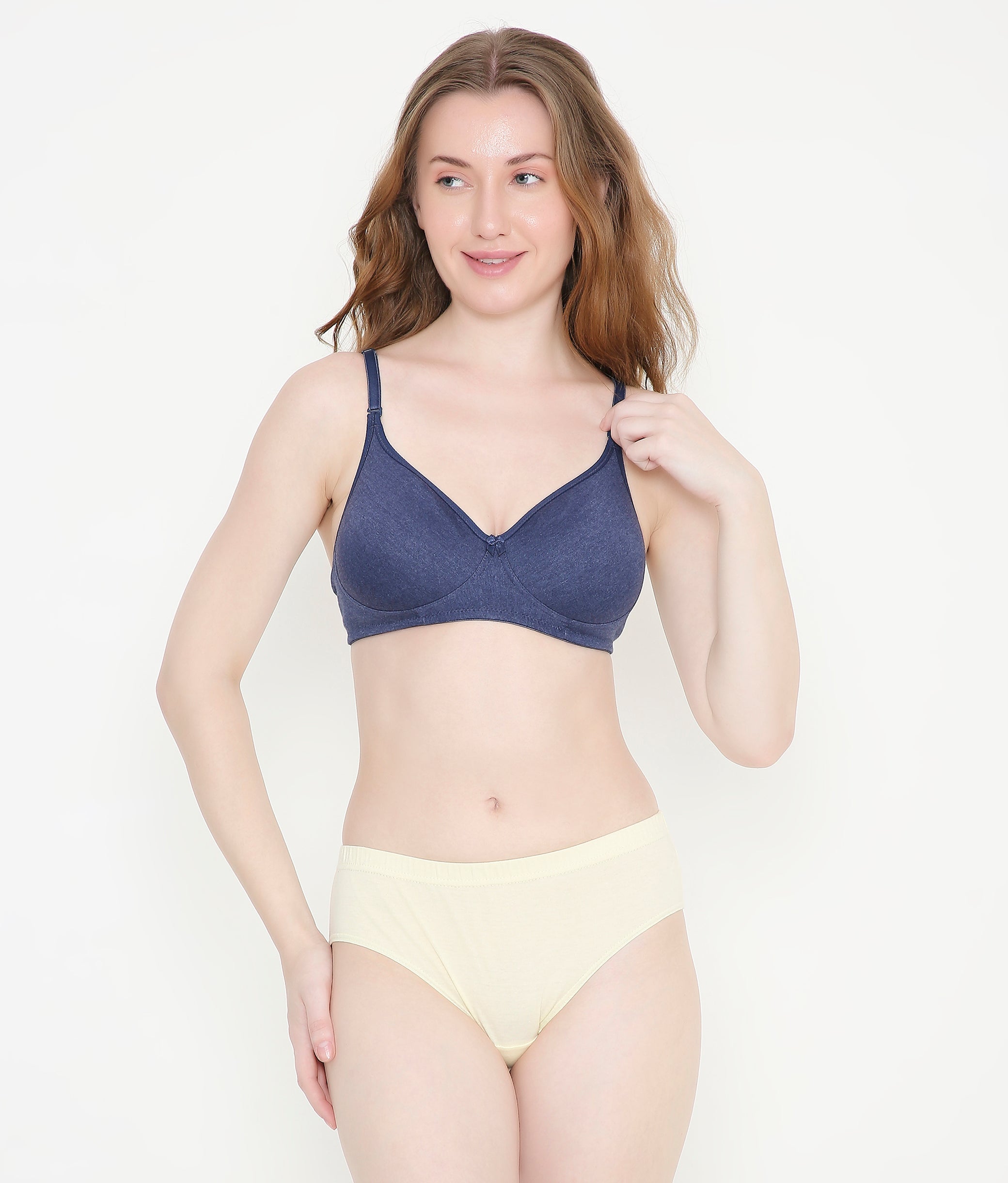 Women's Indigo Melange Lightly Padded Everyday T-Shirt Bra