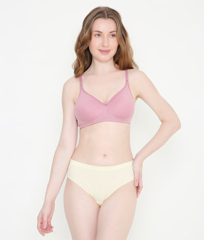 Women's Mauve Pink Lightly Padded Everyday T-Shirt Bra
