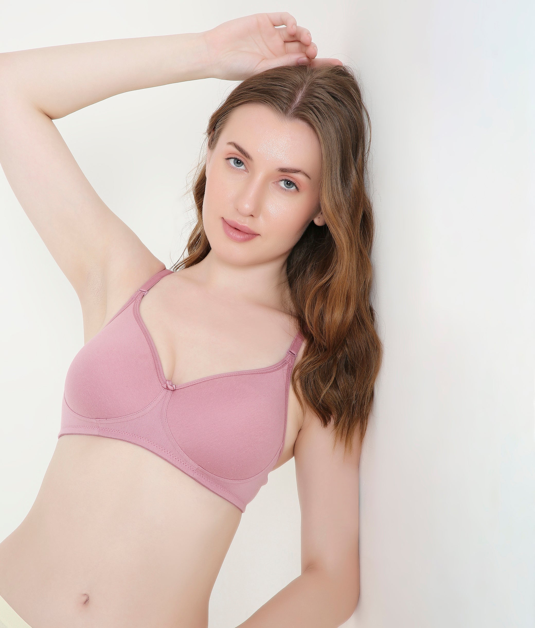 Women's Mauve Pink Lightly Padded Everyday T-Shirt Bra