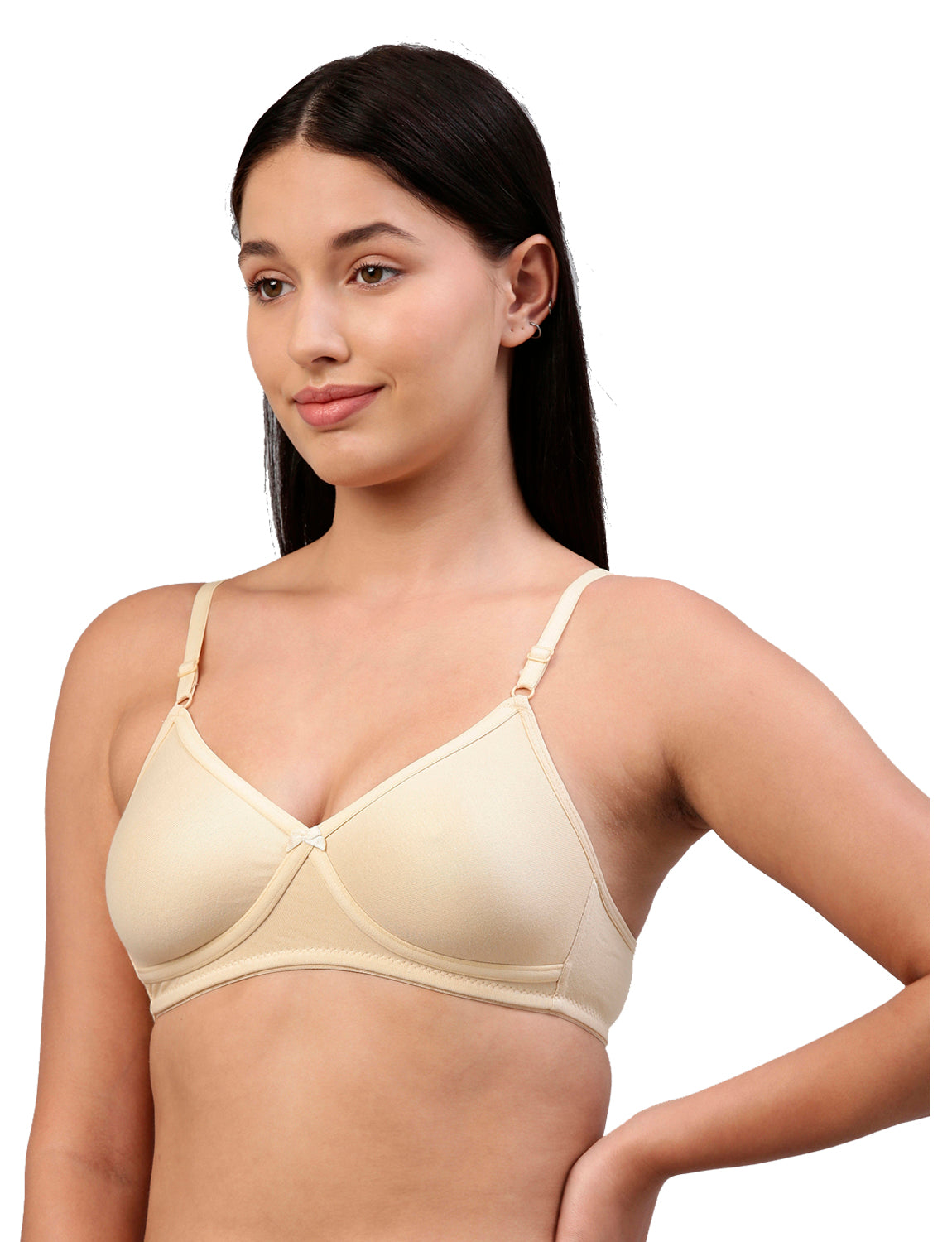 Dazzle Solid Skin All Day Long Essential Bra for Women