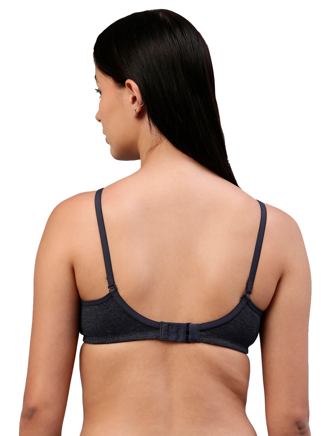 Elle Indigo Blue Cotton T-Shirt Bra for Women