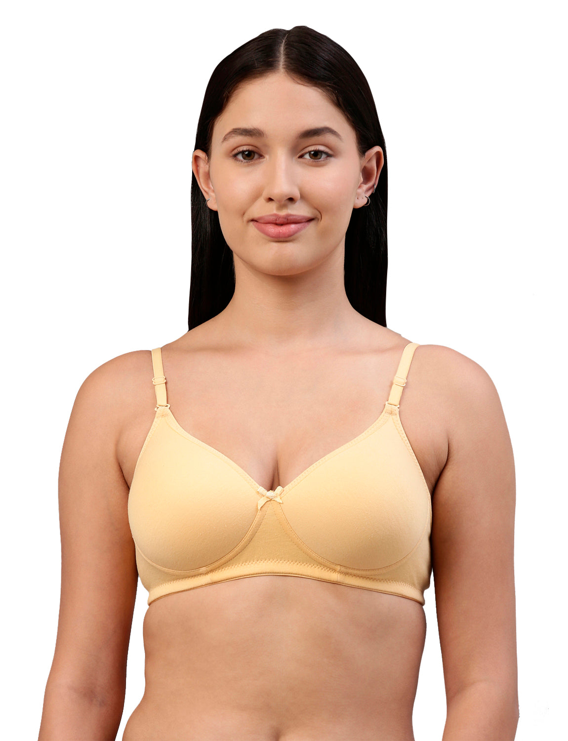 Elle Solid Skin Cotton T-Shirt Bra for Women