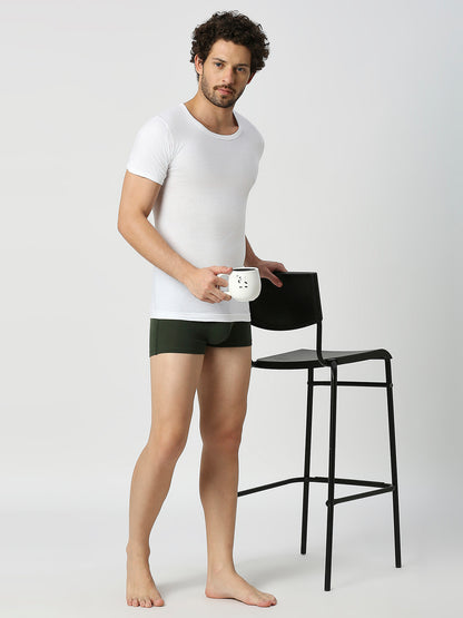 Oxy Round Neck with Sleeve Men's Cotton Vest