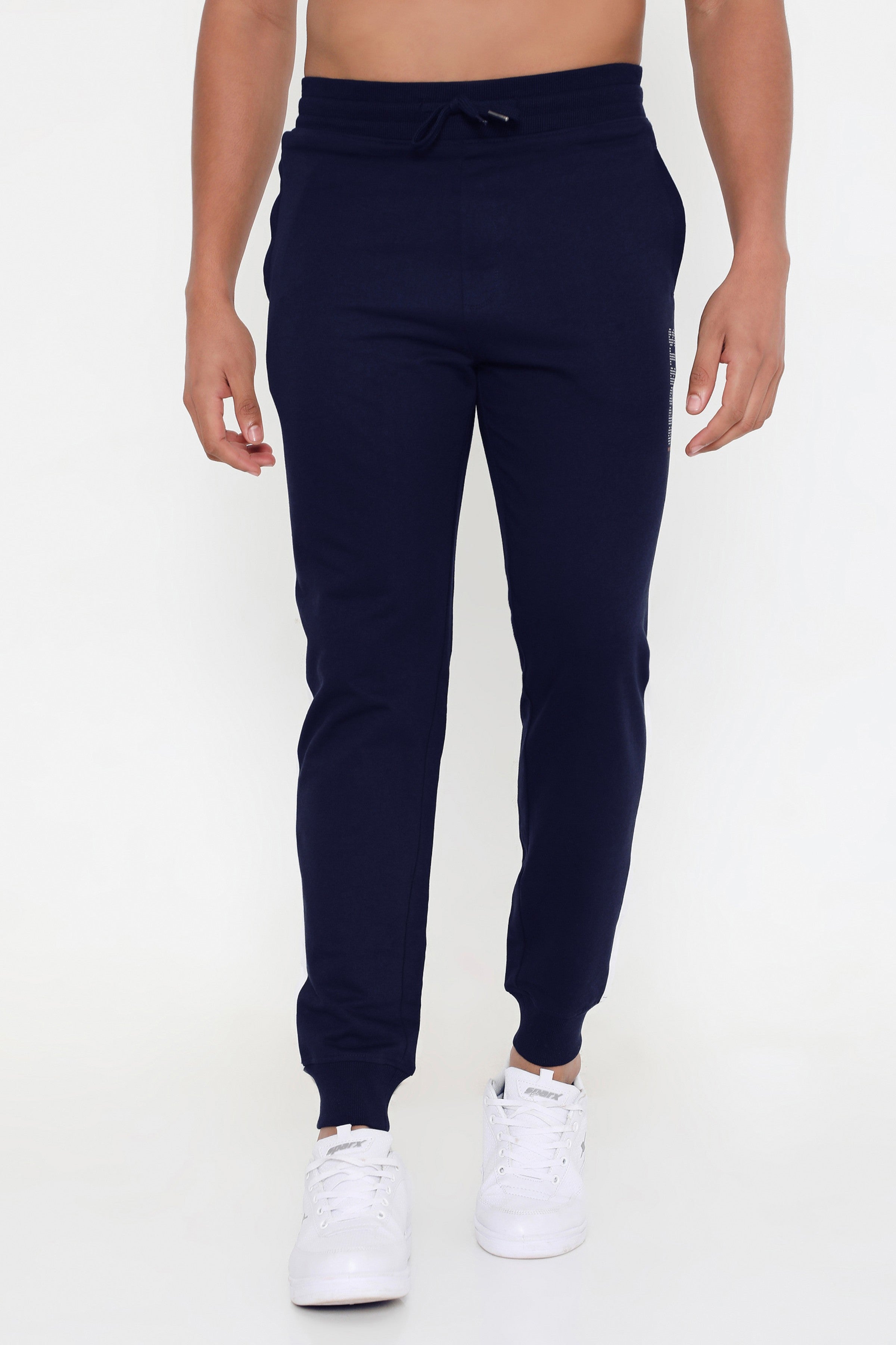 Men 001 Performance Cotton Joggers - Navy Blue