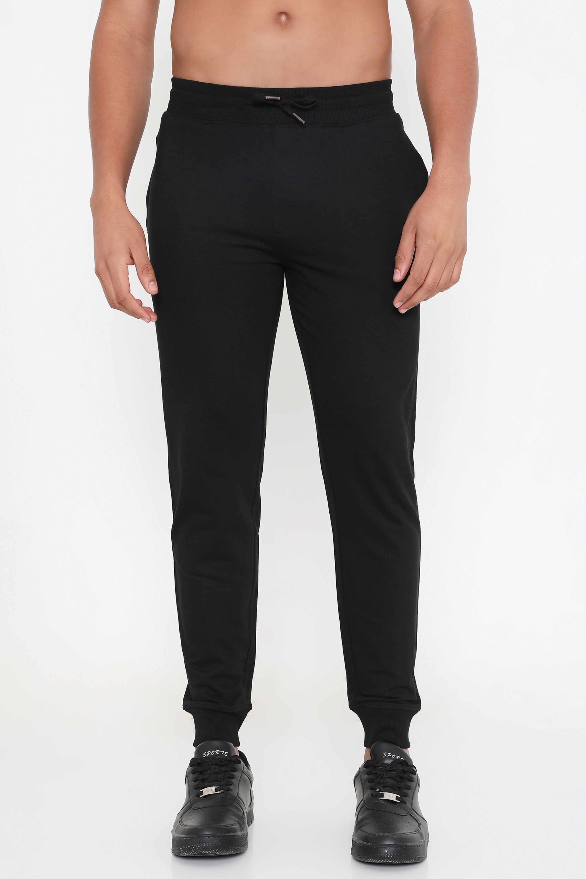 Men 002 Active Cotton Joggers - Black