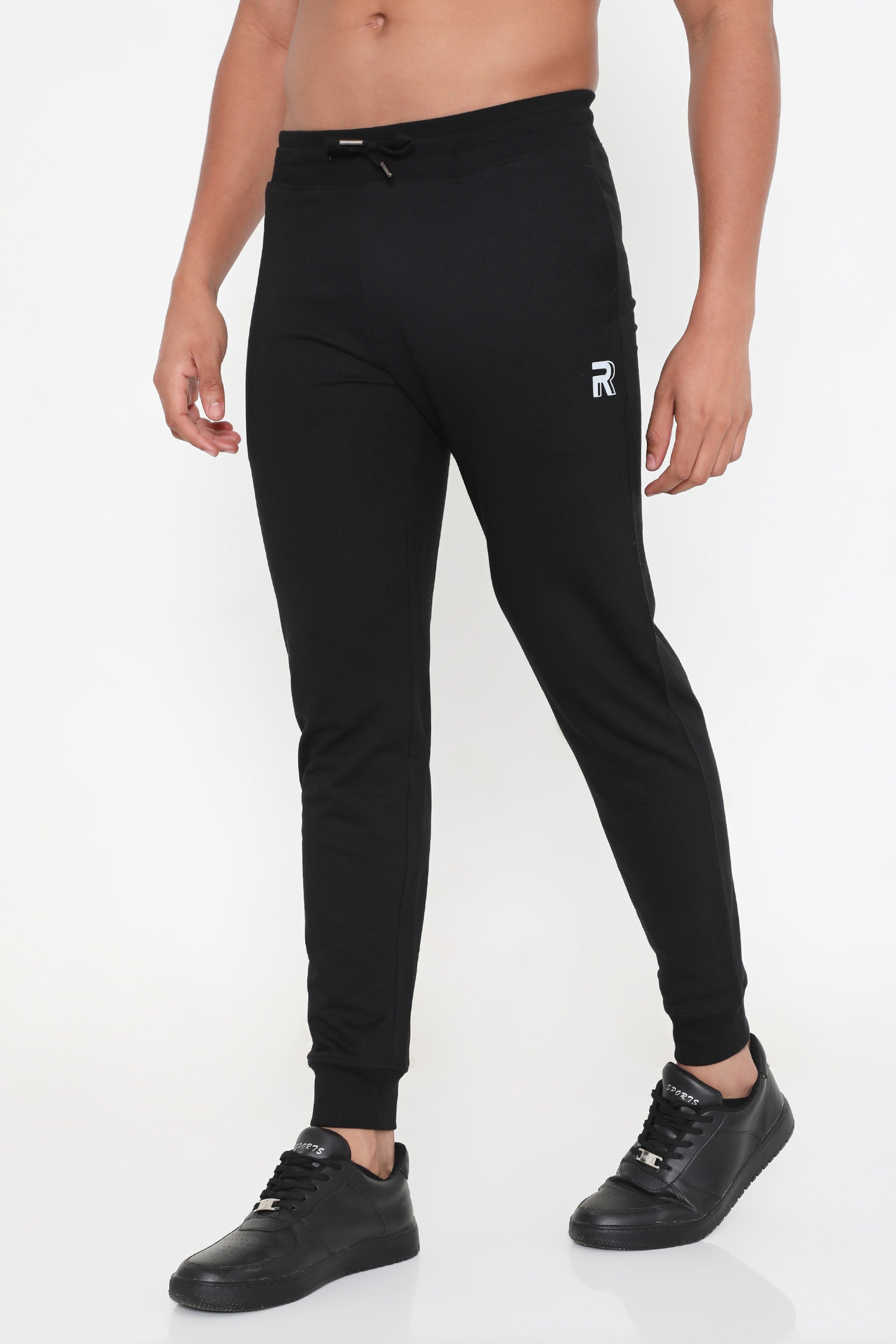 Men 002 Active Cotton Joggers - Black