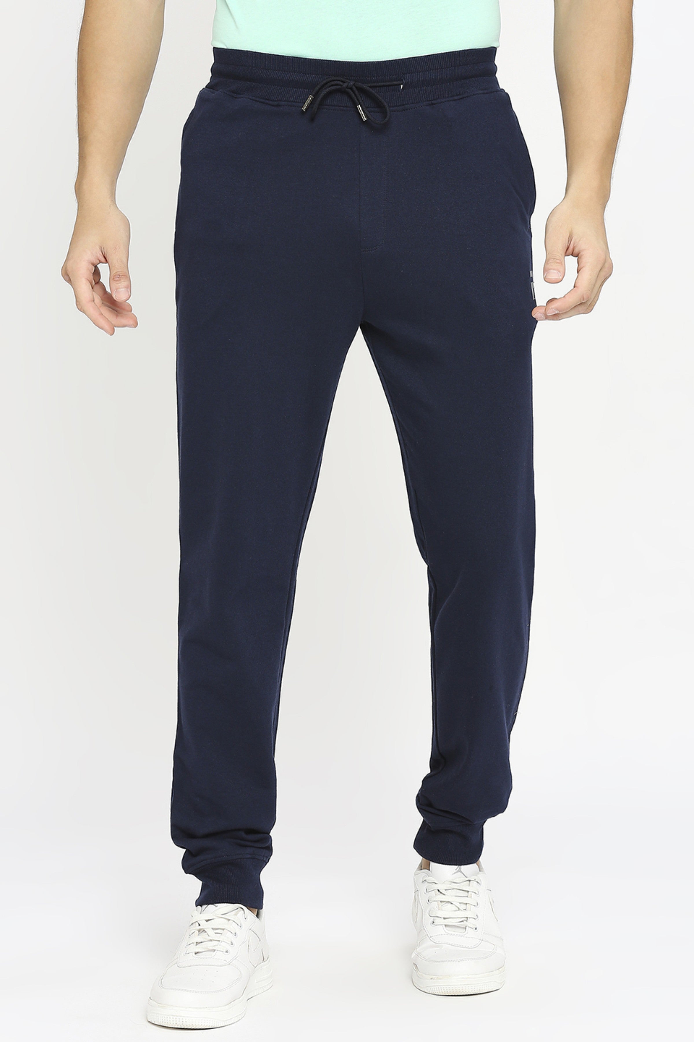 Men 002 Active Cotton Joggers - Navy Blue