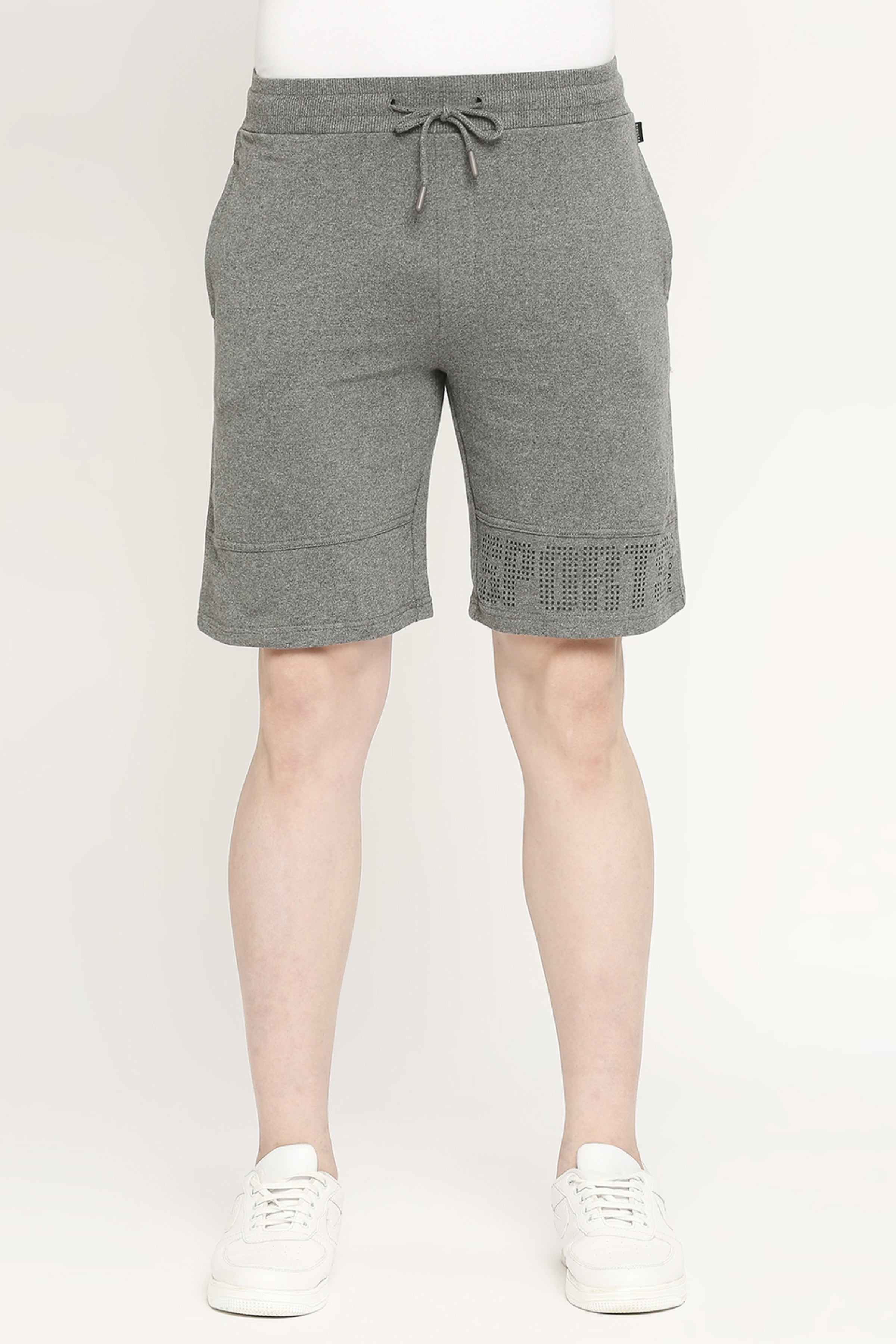 Men 001 Cotton Performance Shorts - Charcoal Melange