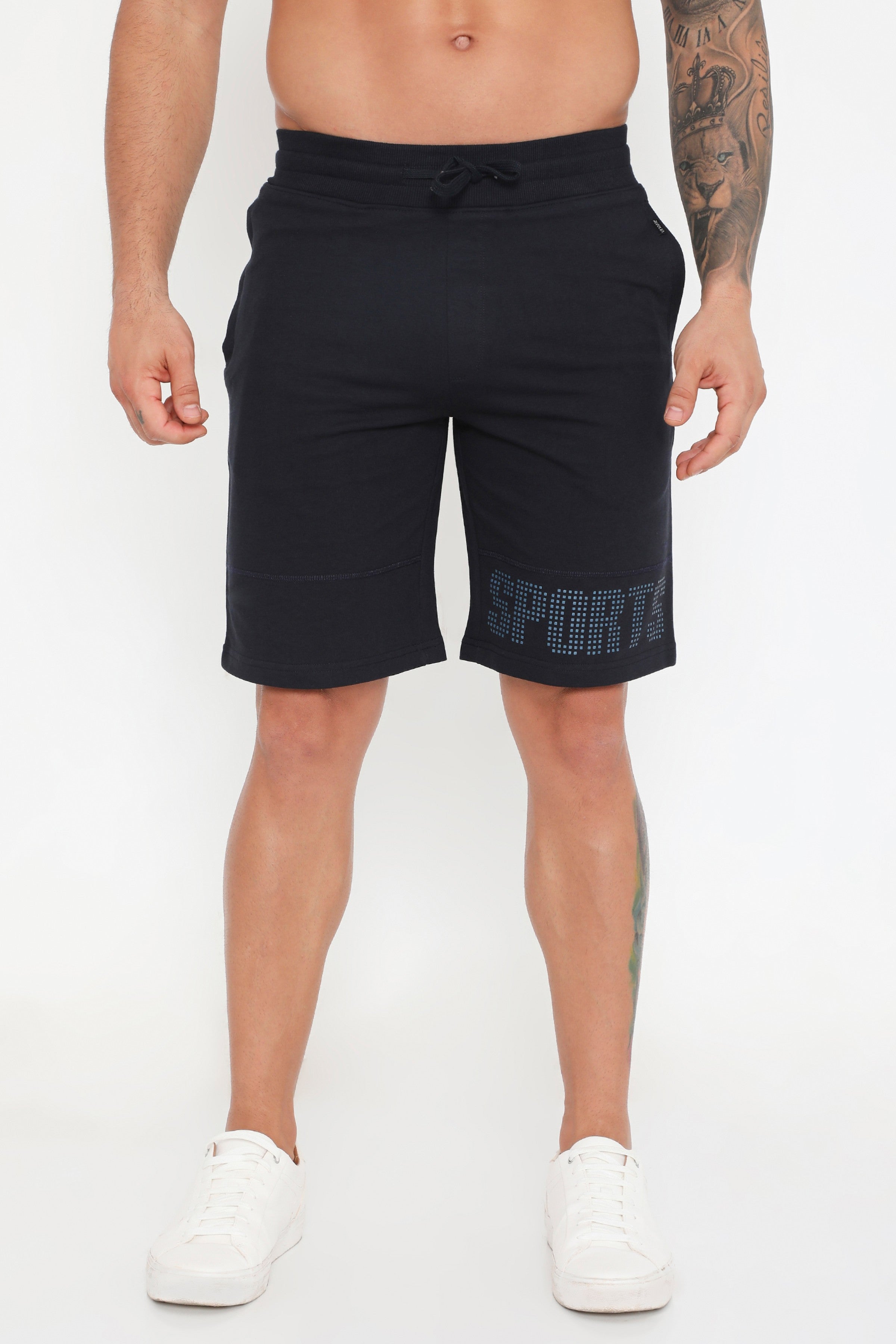 Men 001 Cotton Performance Shorts - Navy Blue