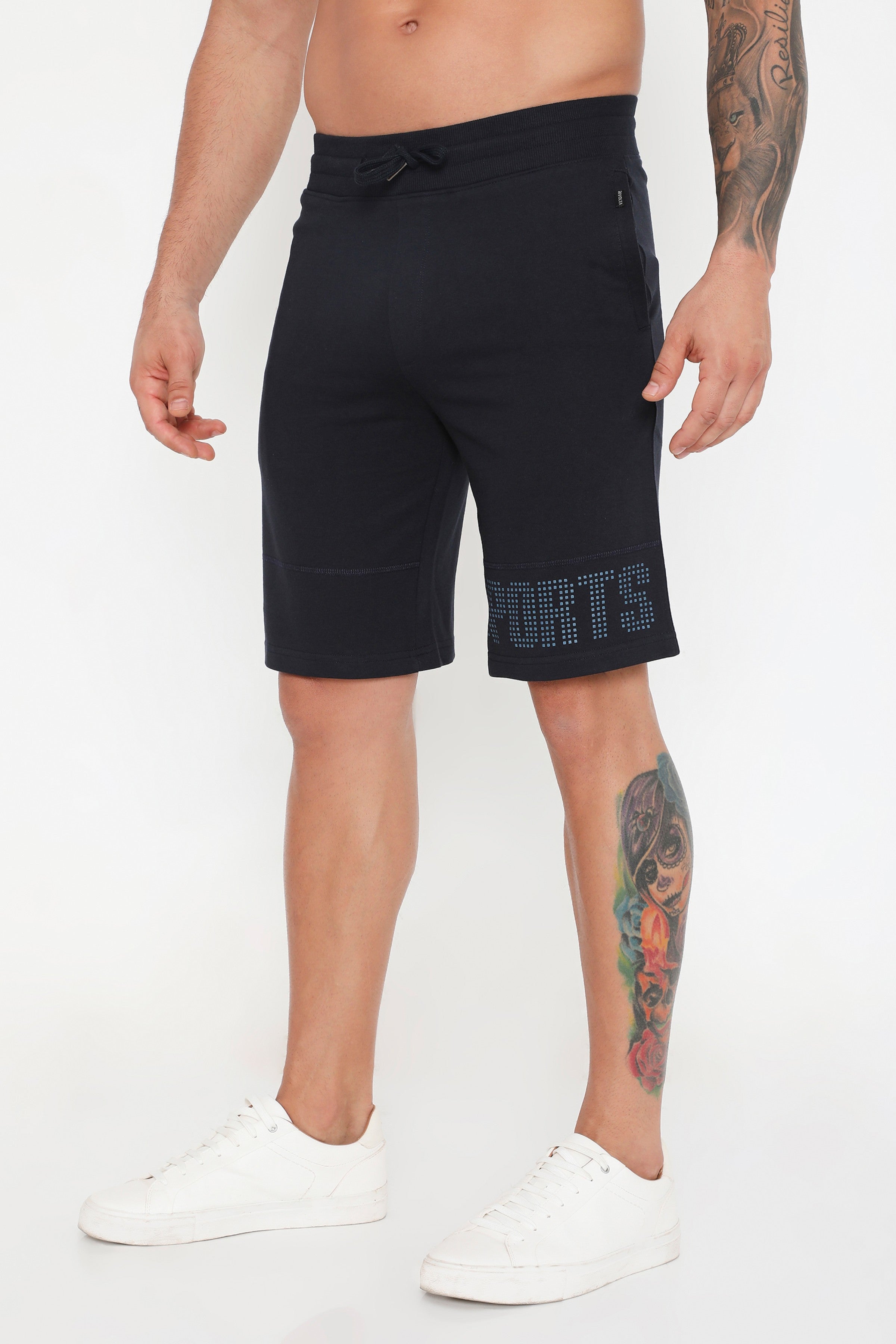 Men 001 Cotton Performance Shorts - Navy Blue