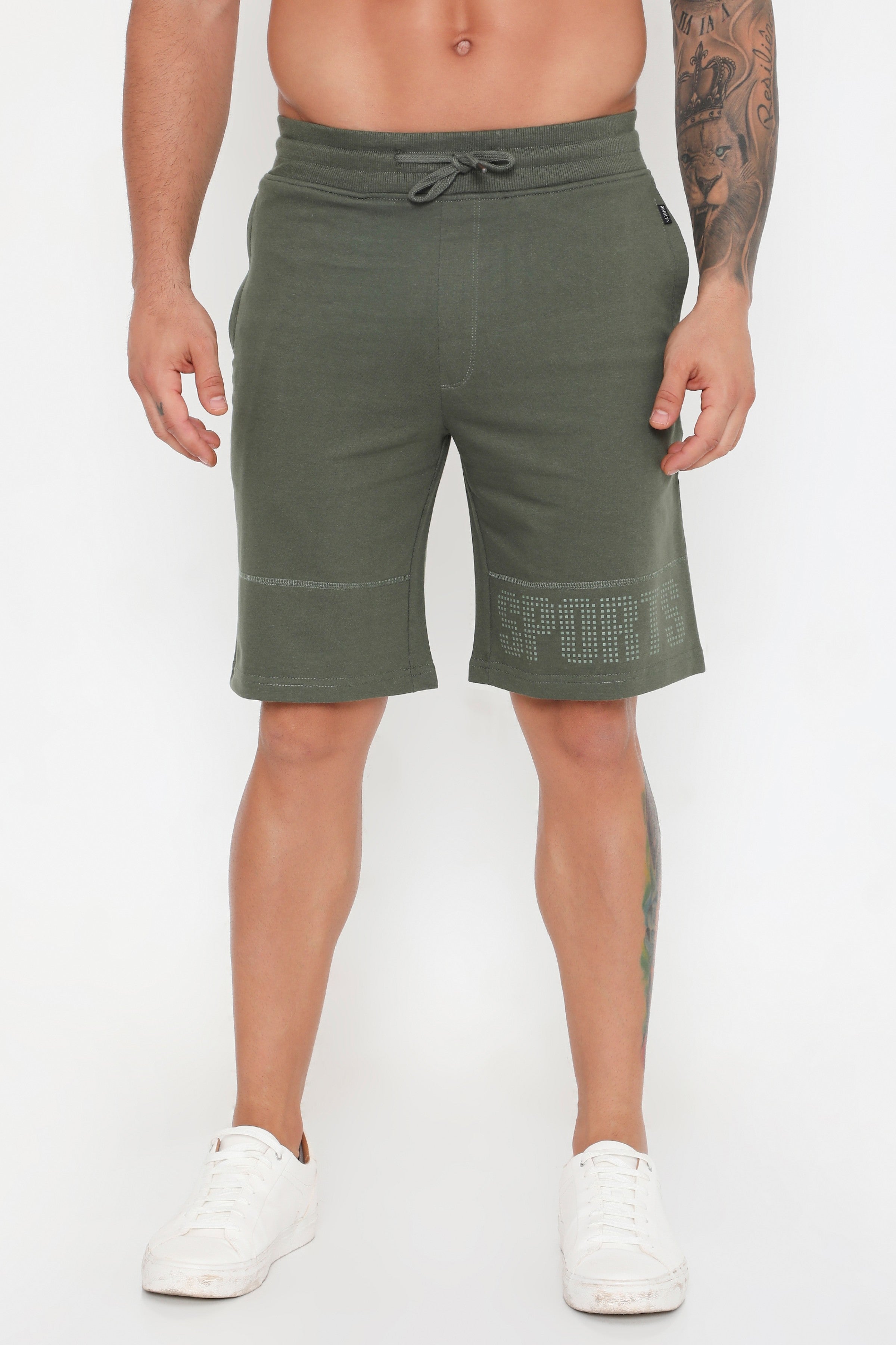 Men 001 Cotton Performance Shorts - Olive