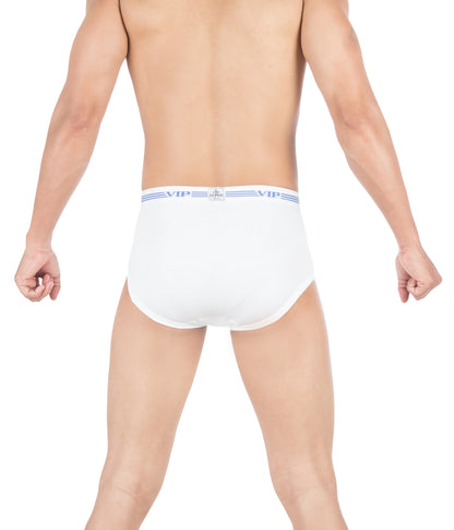 Signor Cotton Briefs for Men - White Colour