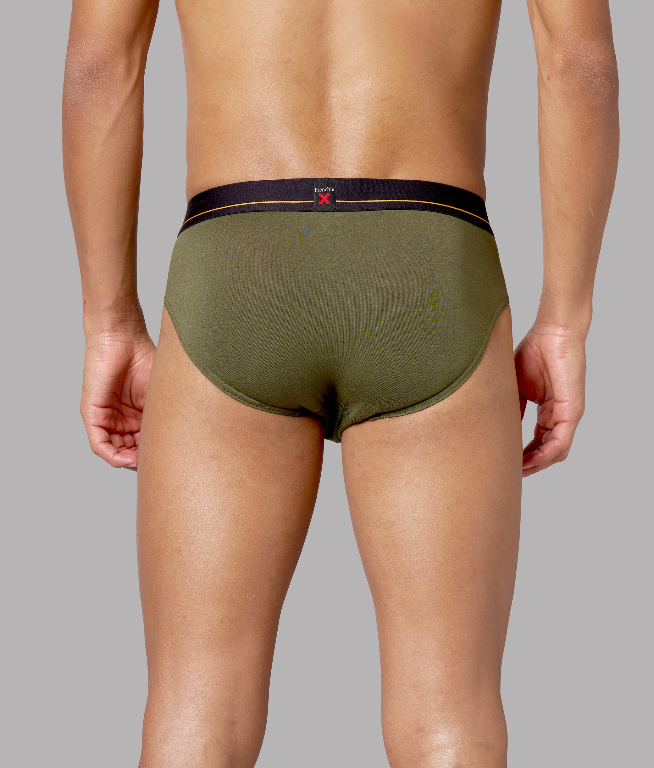 X-Drip Solid Beetle Olive Micro Modal Briefs