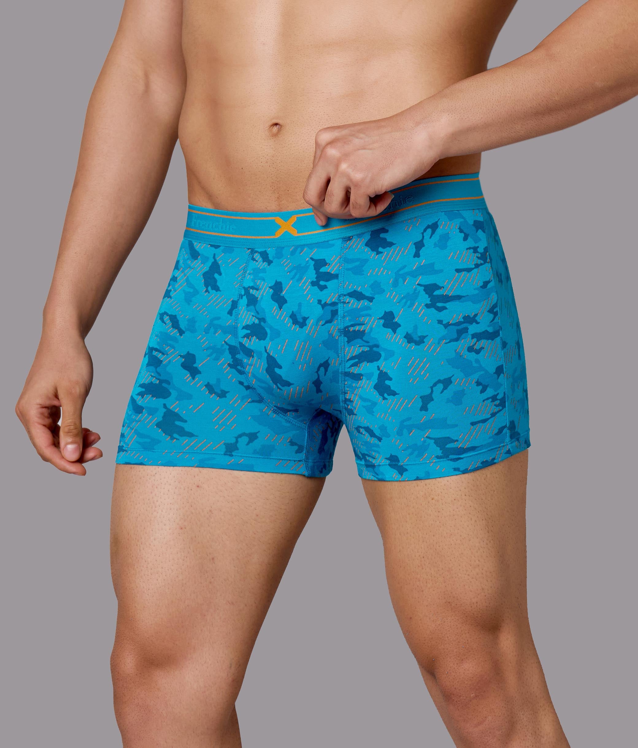 X-Rage Capri Breeze Camo Print Micro Modal Trunks