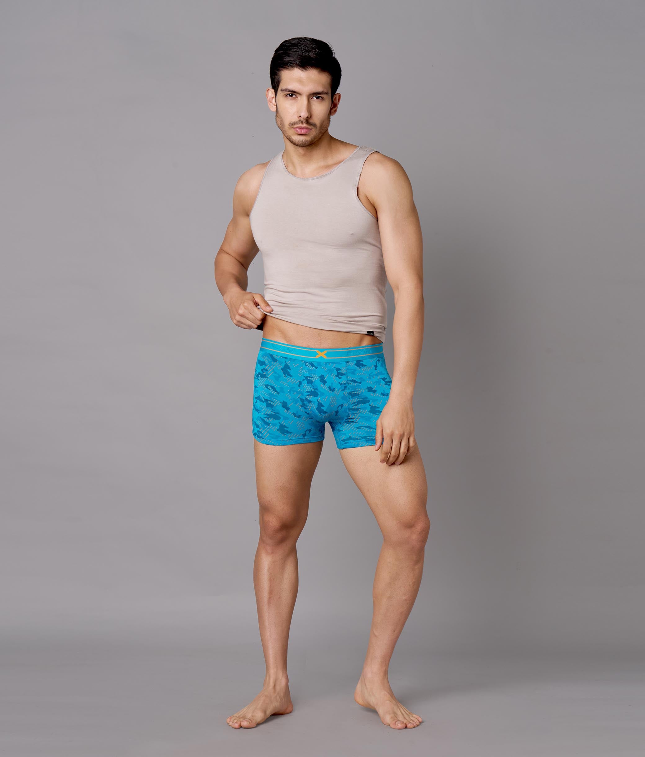 X-Rage Capri Breeze Camo Print Micro Modal Trunks