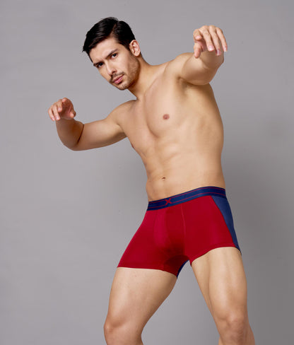 X-Groove Biking Red Micro Modal Trunks