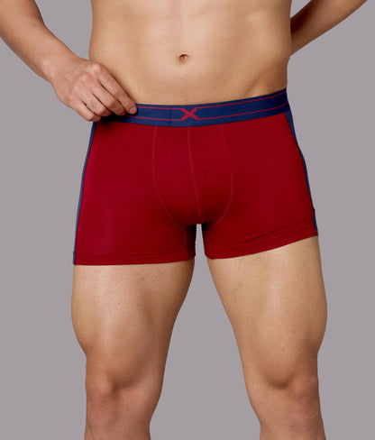 X-Groove Biking Red Micro Modal Trunks