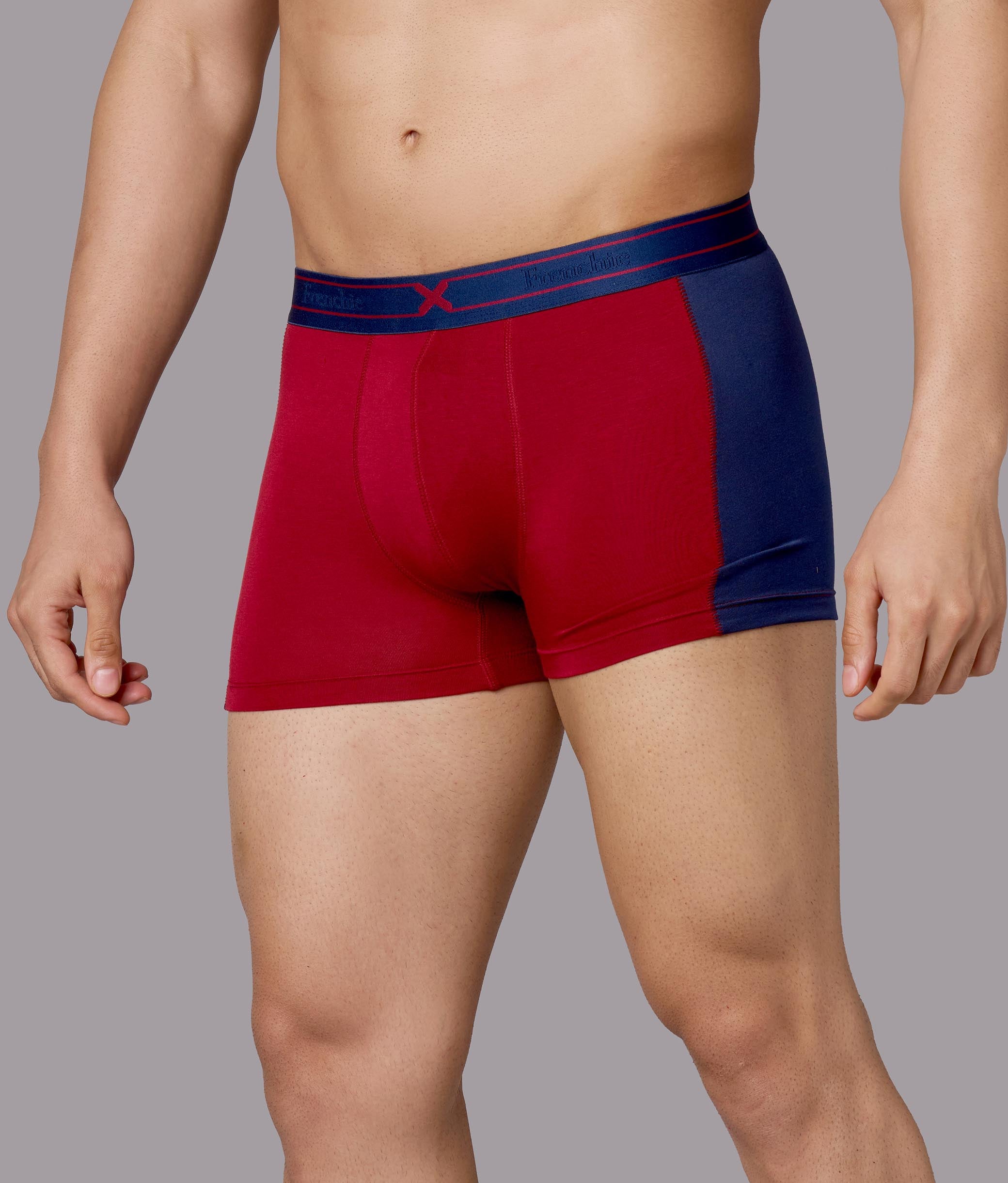 X-Groove Biking Red Micro Modal Trunks