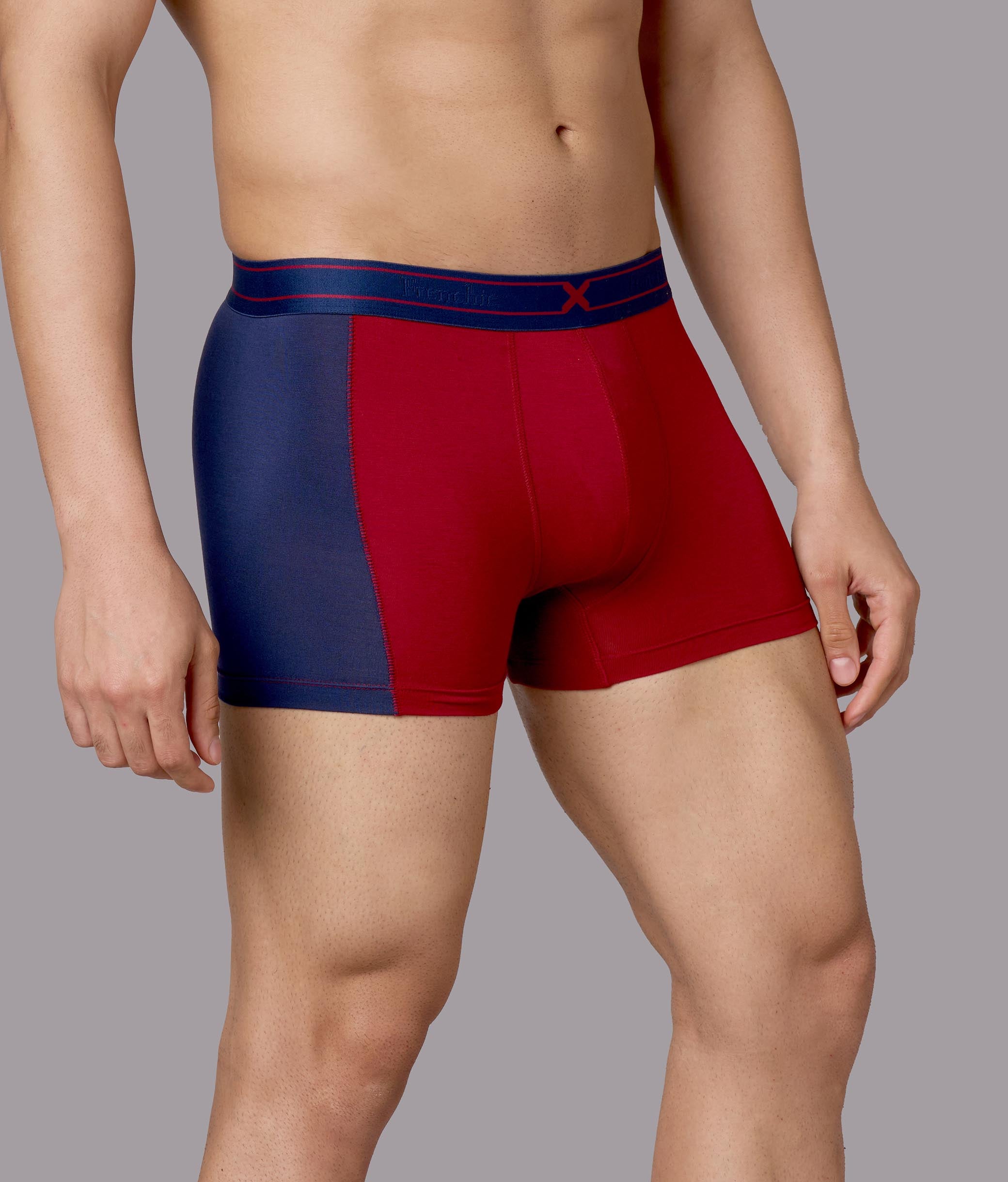 X-Groove Biking Red Micro Modal Trunks