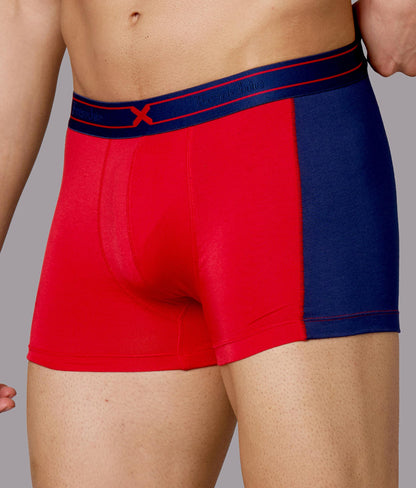 X-Groove Solid Adrenaline Red Micro Modal Trunks