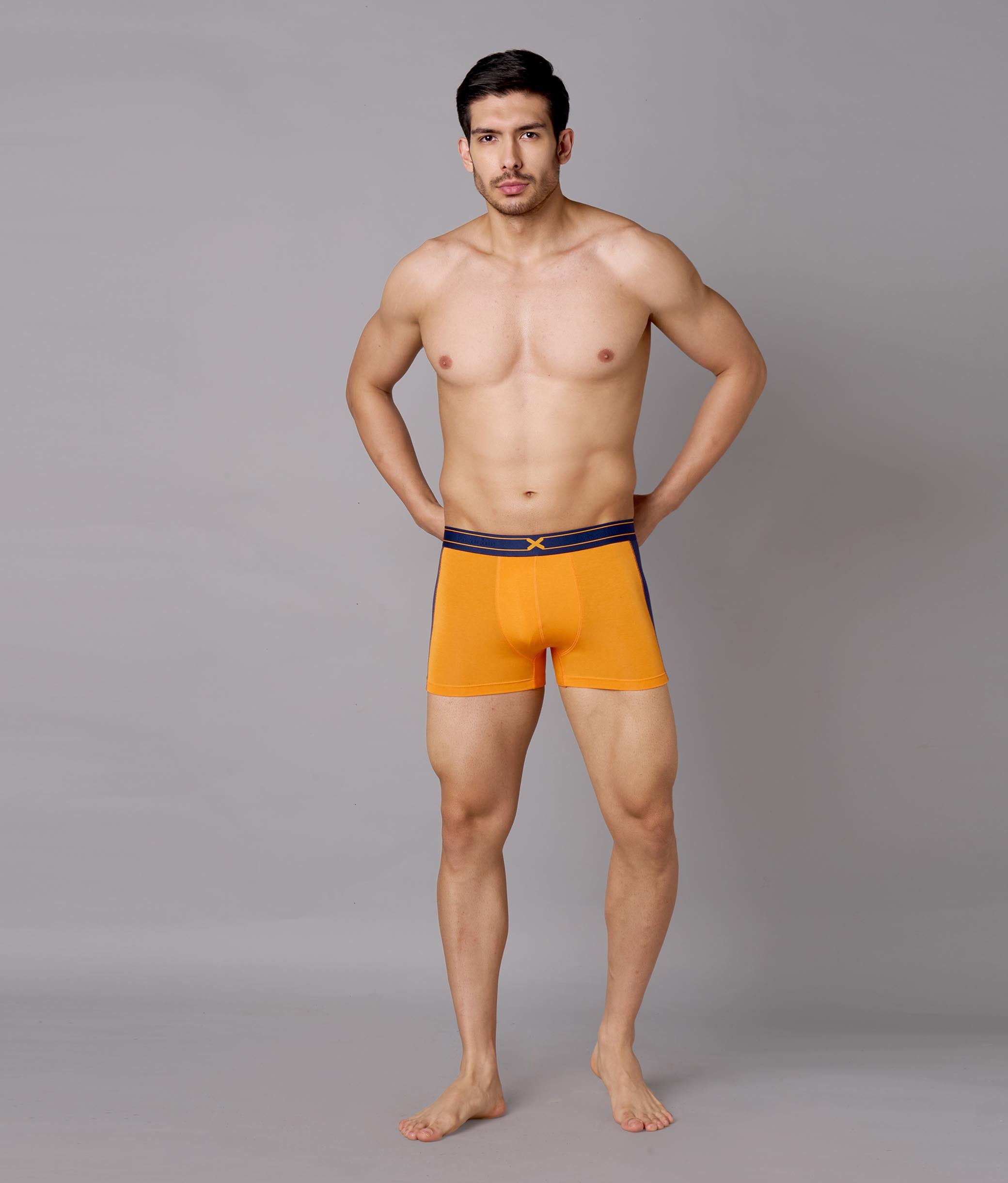 X-Groove Solid Turmeric Micro Modal Trunks