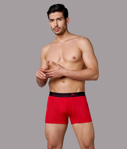 X-Lows Adrenaline Red Micro Modal Trunks