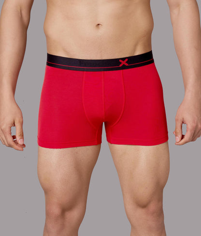 X-Lows Adrenaline Red Micro Modal Trunks