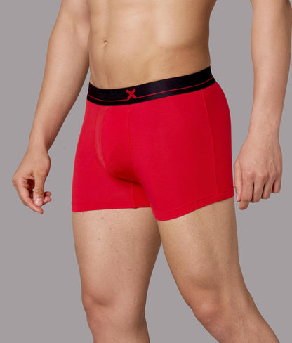 X-Lows Adrenaline Red Micro Modal Trunks