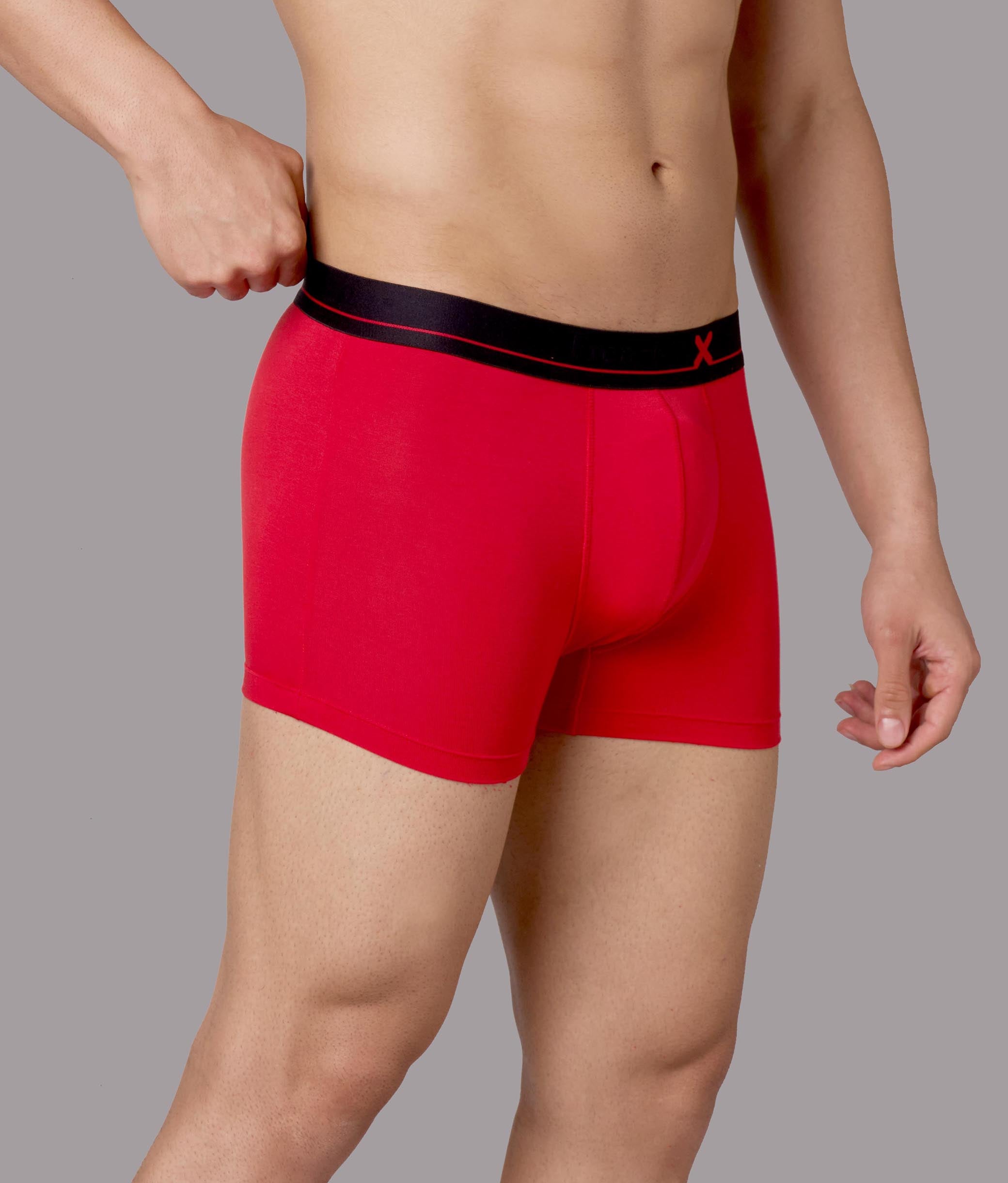 X-Lows Adrenaline Red Micro Modal Trunks