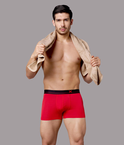 X-Lows Adrenaline Red Micro Modal Trunks