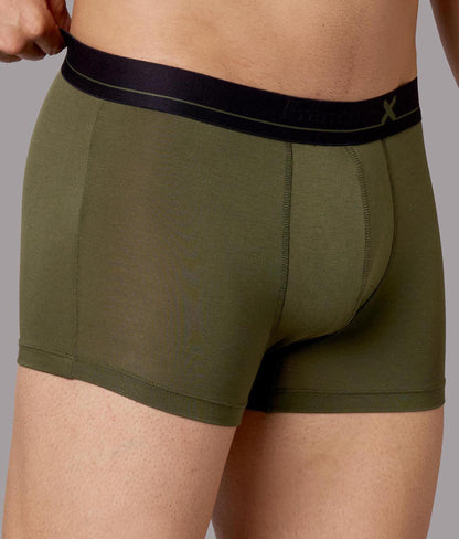 X-Lows Solid Beetle Olive Micro Modal Trunks