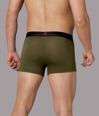 X-Lows Solid Beetle Olive Micro Modal Trunks