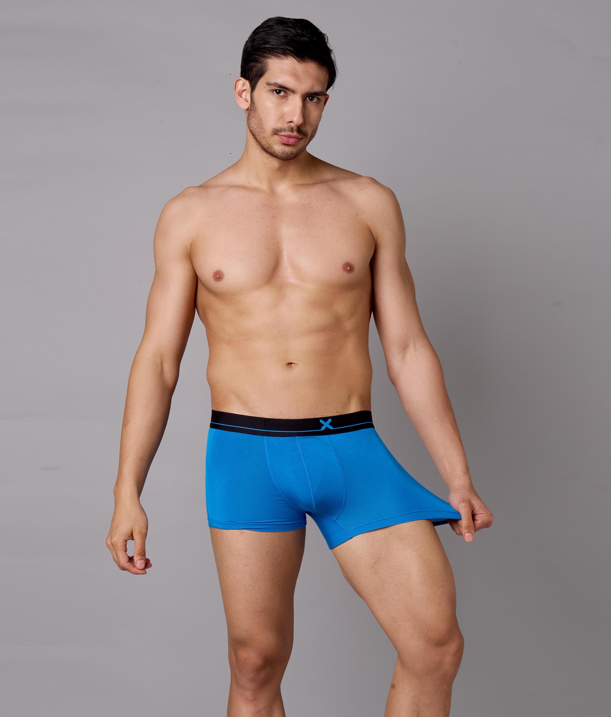 X-Lows Solid Micro Modal Trunks - French Blue