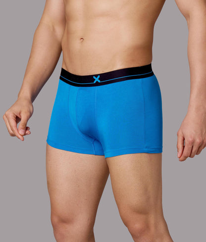 X-Lows Solid Micro Modal Trunks - French Blue