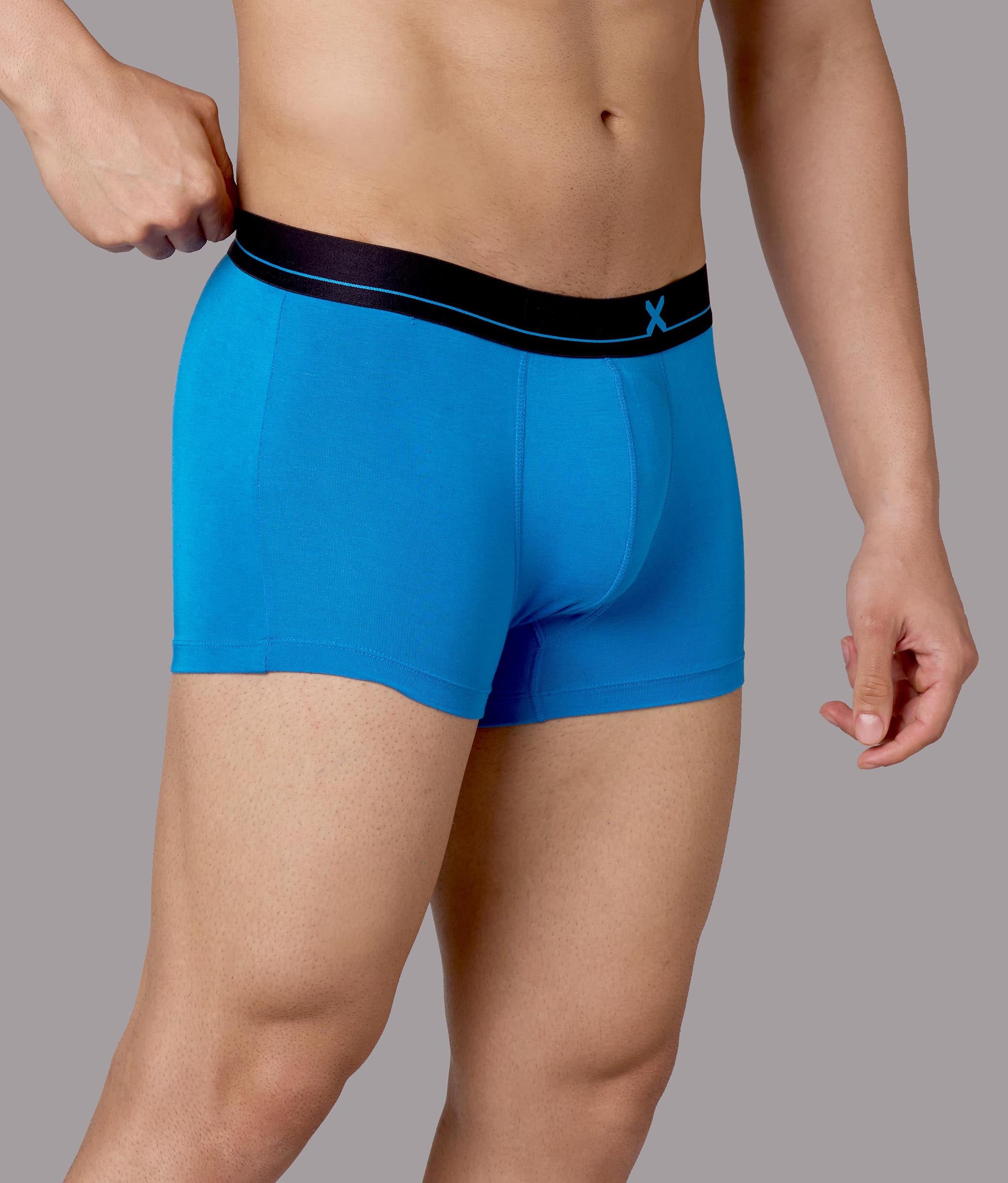 X-Lows Solid Micro Modal Trunks - French Blue