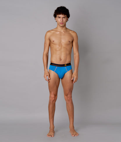 X-Drip Solid French Blue Micro Modal Briefs