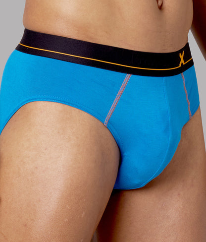 X-Drip Solid French Blue Micro Modal Briefs