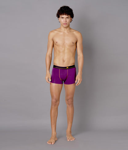 X-Drip Purple Heart Micro Modal Trunks for Men