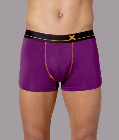 X-Drip Purple Heart Micro Modal Trunks for Men