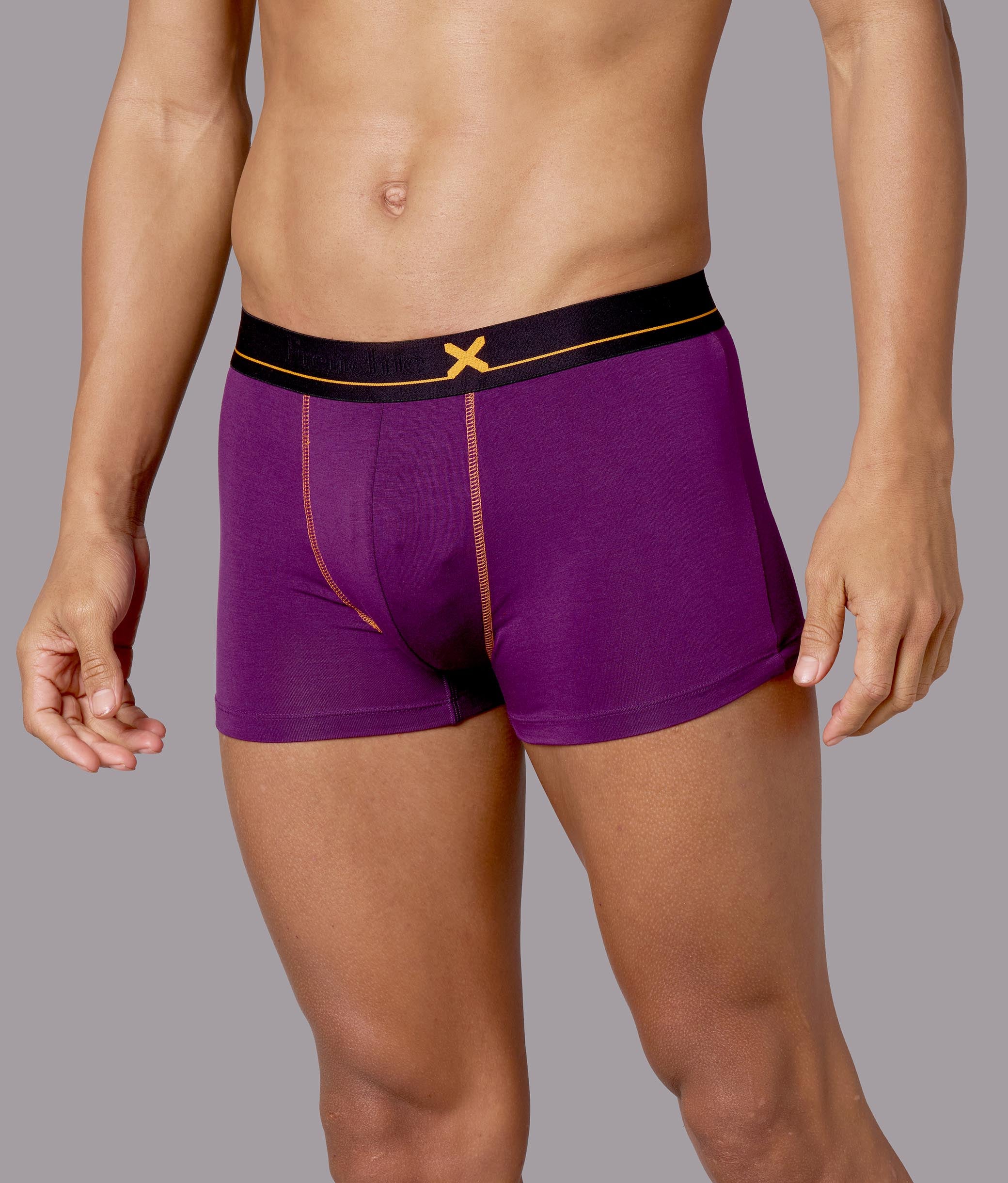 X-Drip Purple Heart Micro Modal Trunks for Men