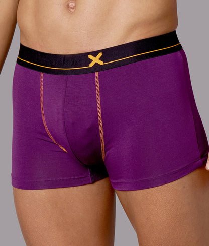 X-Drip Purple Heart Micro Modal Trunks for Men