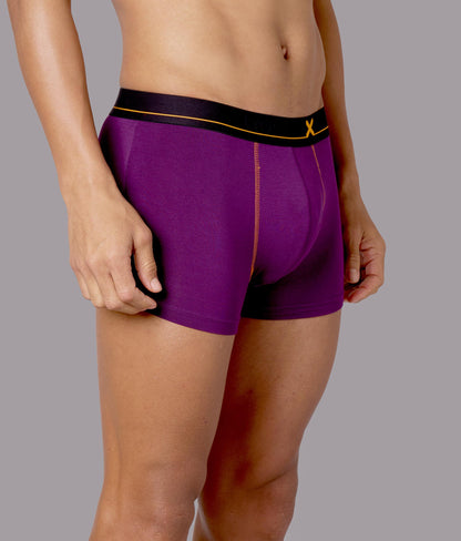 X-Drip Purple Heart Micro Modal Trunks for Men