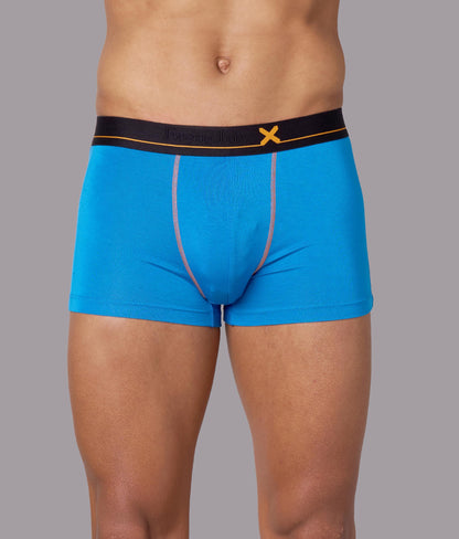 X-Drip Solid French Blue Micro Modal Trunks for Men