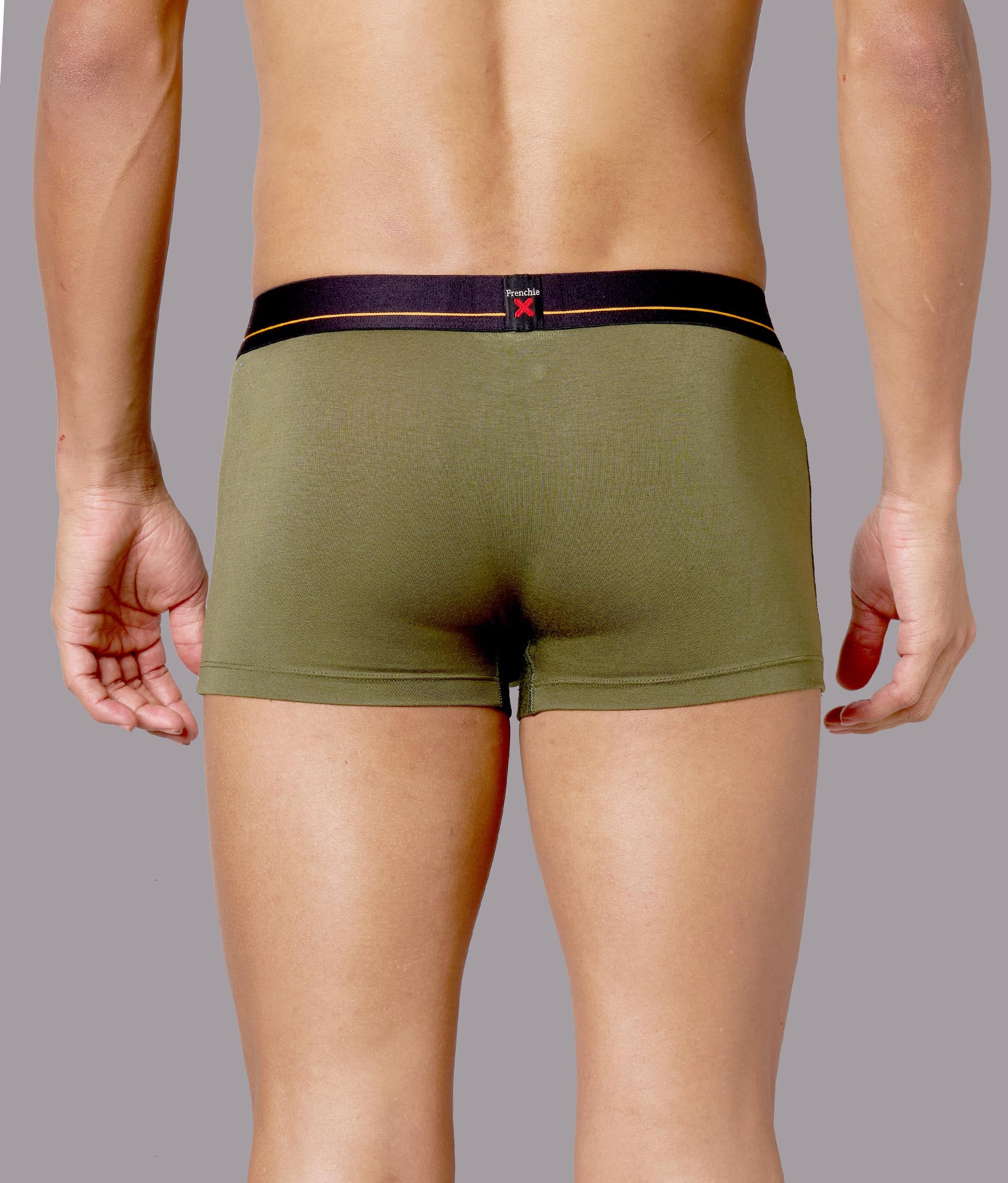 X-Drip Solid Beetle Olive Micro Modal Trunks for Men