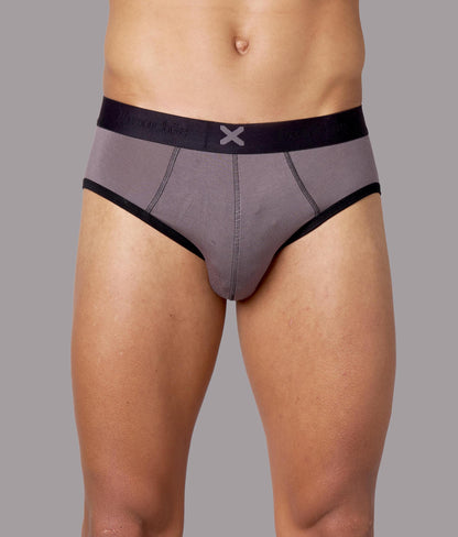 X-Hype Solid Castel Rock Grey Tencel Micro Modal Briefs