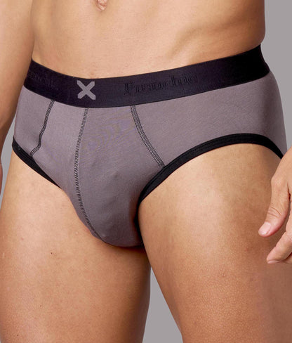 X-Hype Solid Castel Rock Grey Tencel Micro Modal Briefs