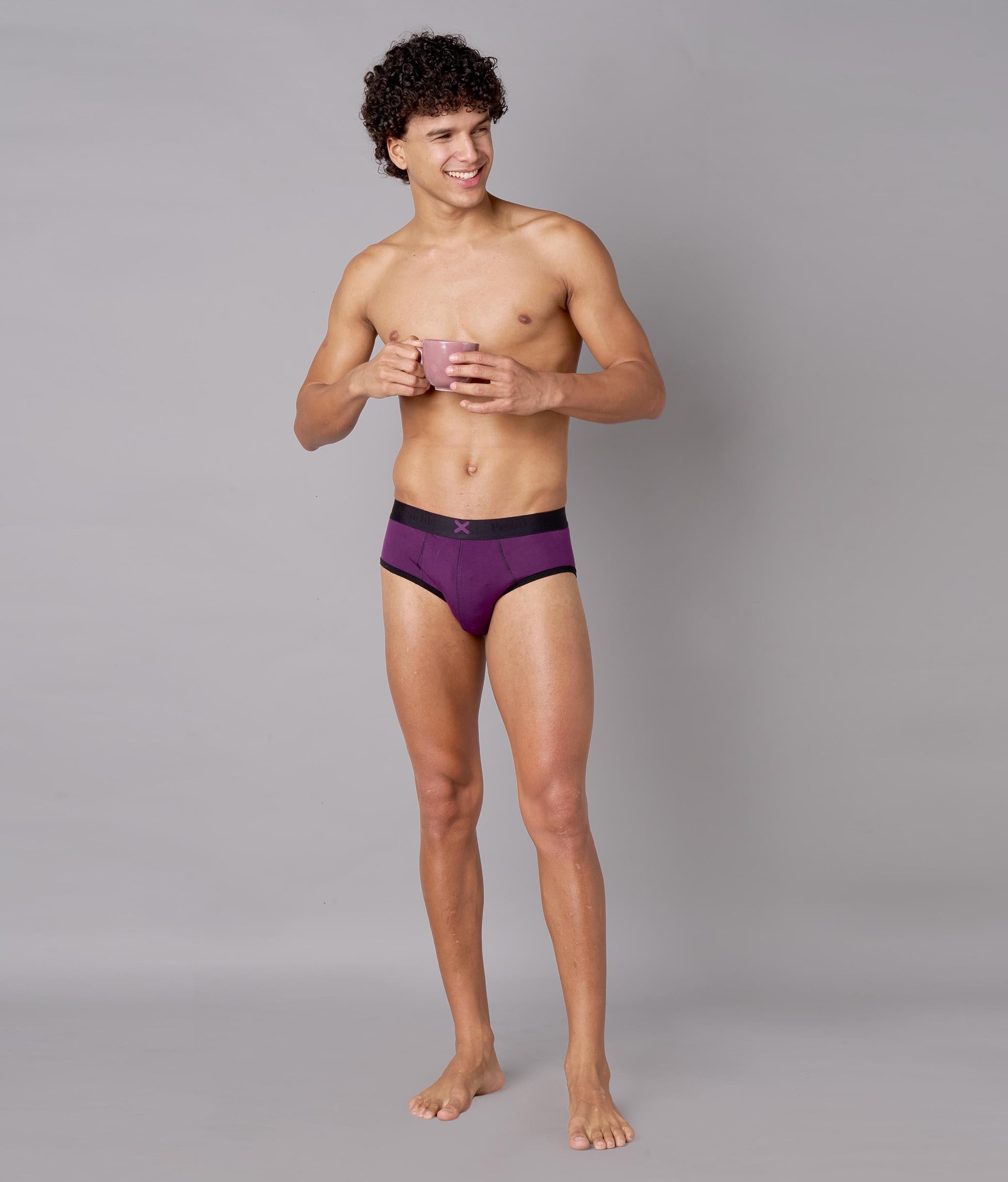 X-Hype Purple Heart Tencel Micro Modal Briefs