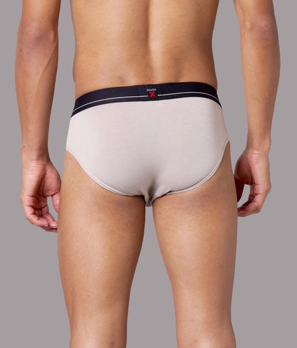 X-Lows Solid String Grey Micro Modal Briefs