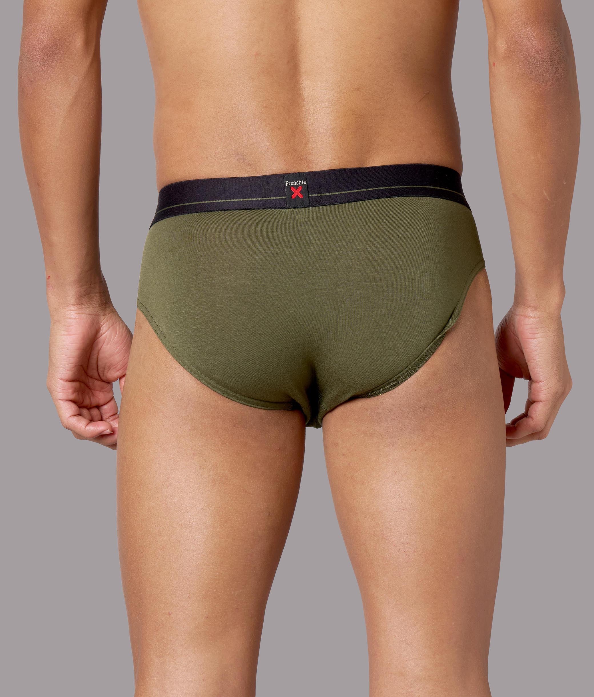 X-Lows Beetle Olive Micro Modal Briefs