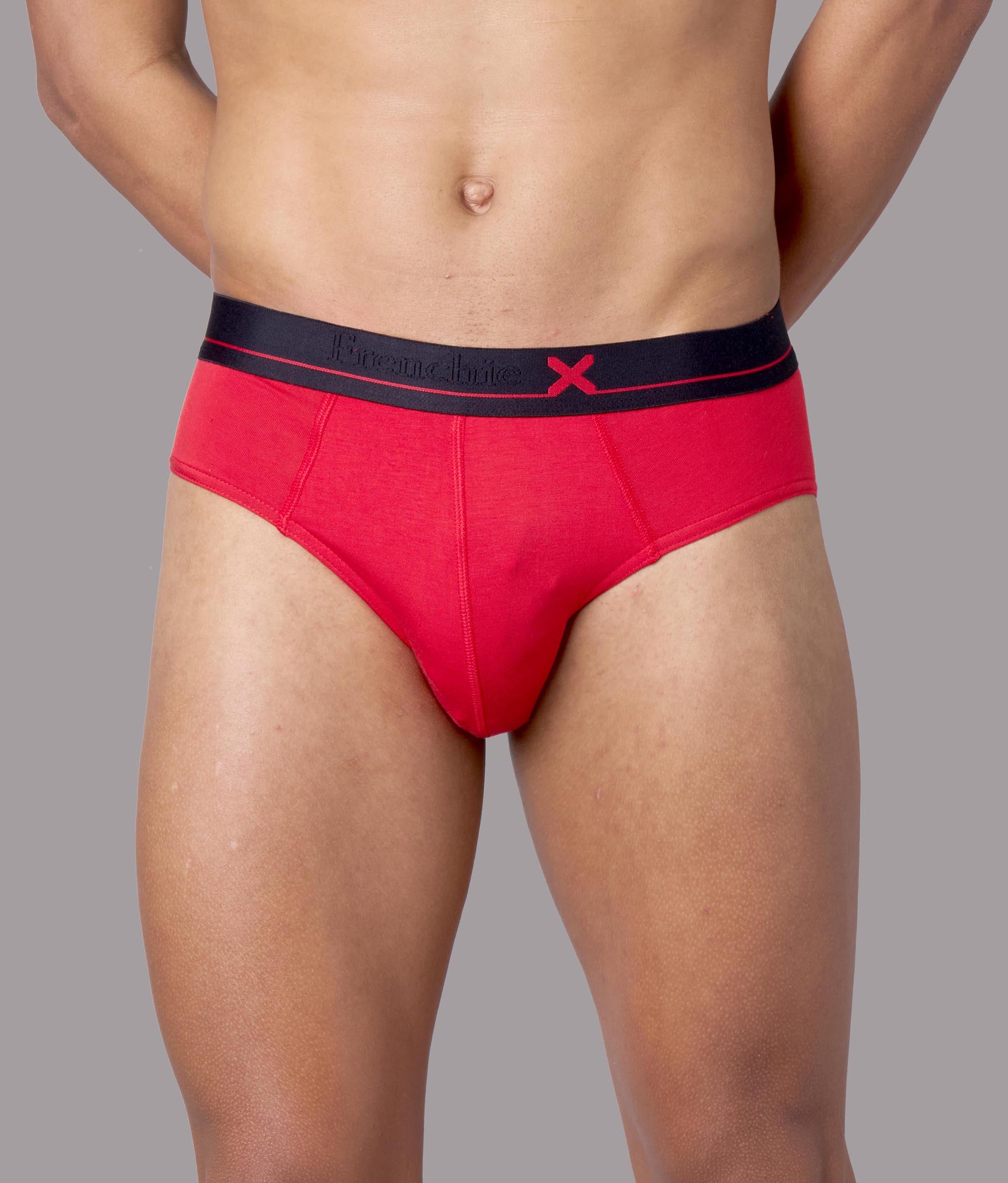 X-Lows Solid Adrenaline Red Micro Modal Briefs